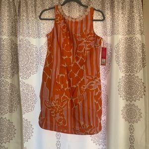 NWT orange Lilly Pulitzer zip up shift dress!